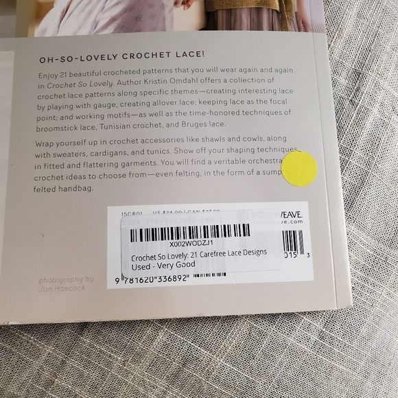 CROCHET SO LOVELY 21 Carefree Lace Designs Book by Kristin Omdahl DYI - Picture 2 of 5